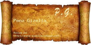 Penz Gizella névjegykártya